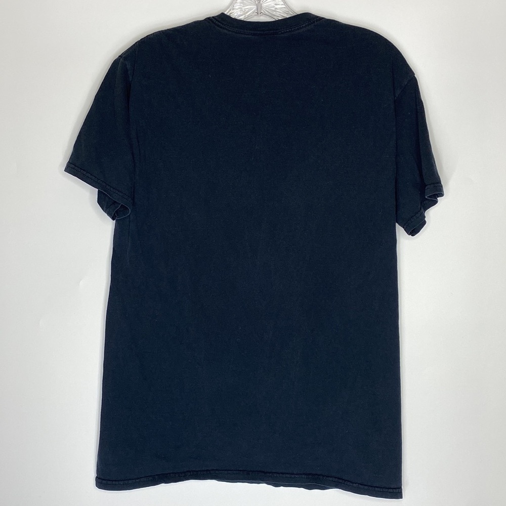 Vintage Black Native American Wolf Dream Catcher Black Short Sleeve Tshirt M/L - Picture 2 of 3